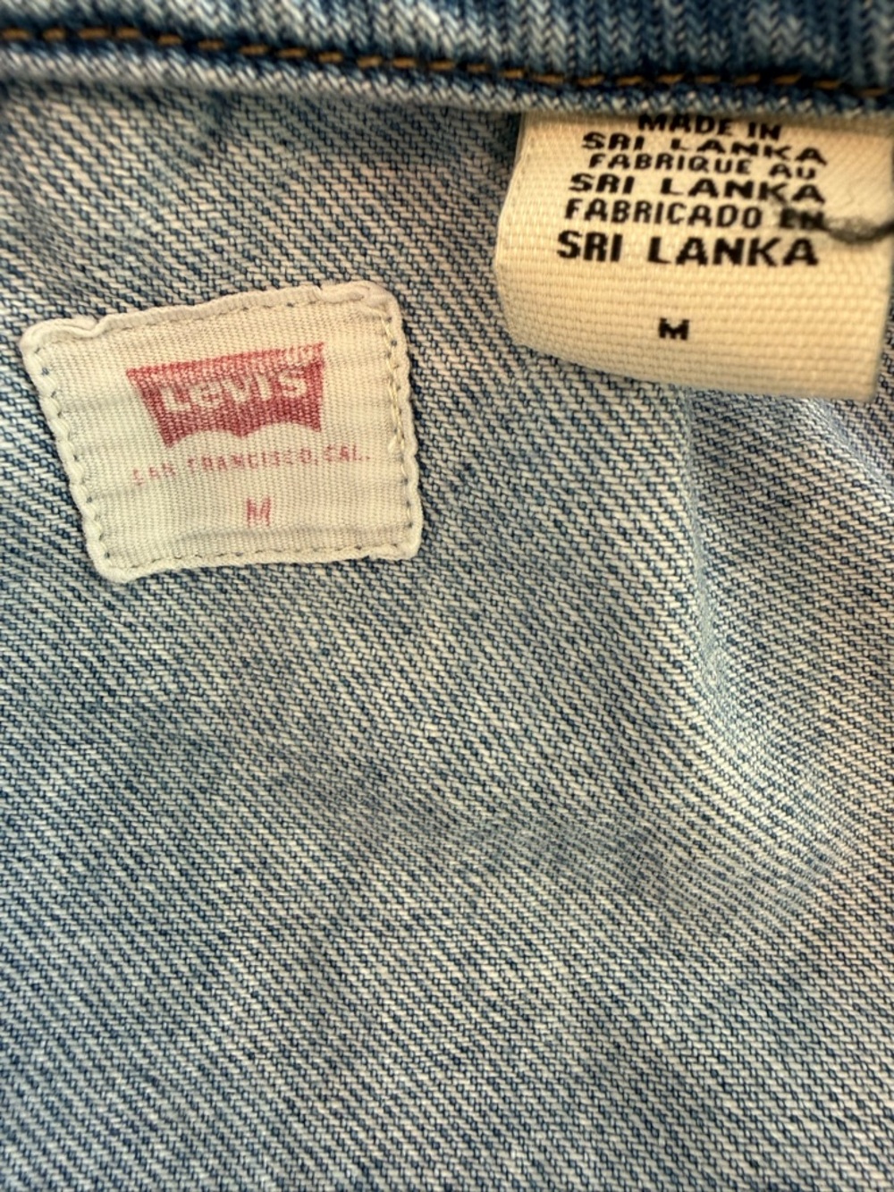 Levi's Light Blue Denim Vest with Racerback Stitching - Picture 4 of 4
